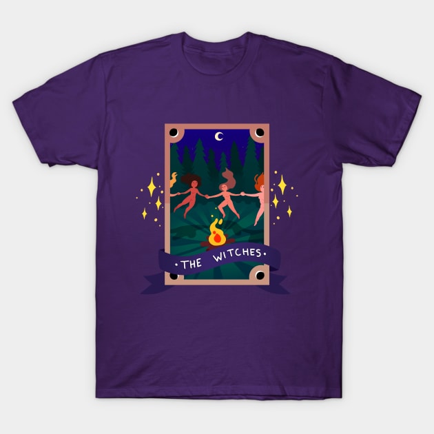 Tarot Witches T-Shirt by GabrielaBarros